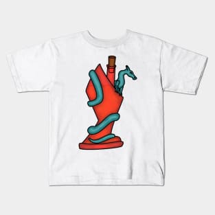 Blue and Red Potion Dragon Kids T-Shirt